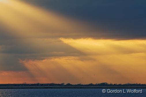 Sunrays Over Powderhorn Lake_27524.jpg - Photographed near Port Lavaca, Texas, USA.